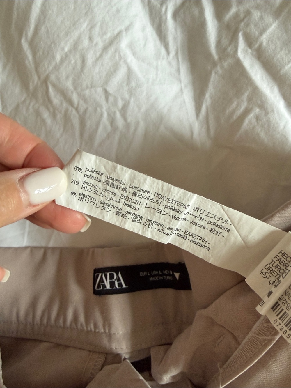 Zara Wide Leg Pants in Light Taupe - Picture 5 of 5